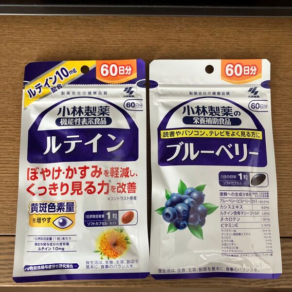 小林製薬 ルテイン ブルーベリー 60日分 小林製薬 ルテイン