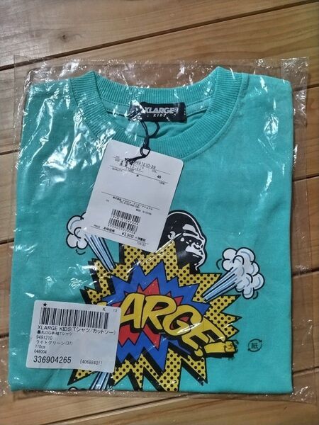 XLARGE KIDS 暴れOG半袖Tシャツ ライトグリーン 110cm 未使用