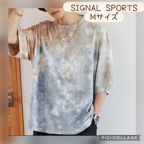 【SIGNAL SPORTS】ワンポイント刺繍/タイダイ染めTシャツ