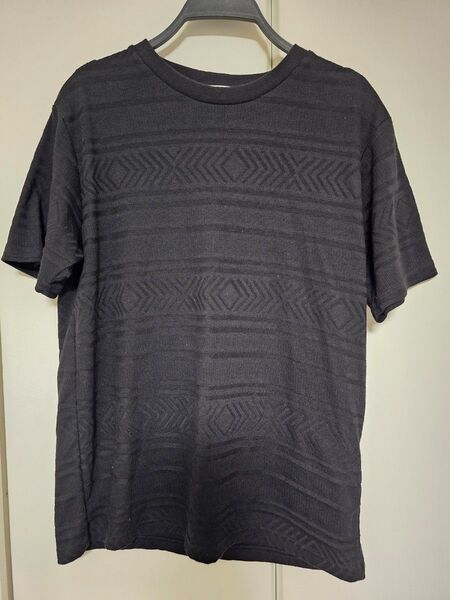 チマヨ柄 L ブラック 黒 Tシャツ 半袖 カットソー メンズ