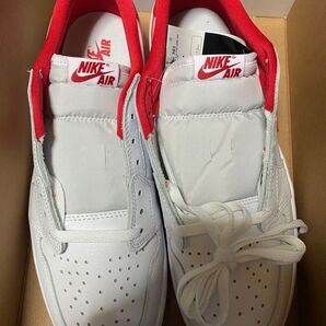Nike Air Jordan 1 Retro Low OG "White and University Red"