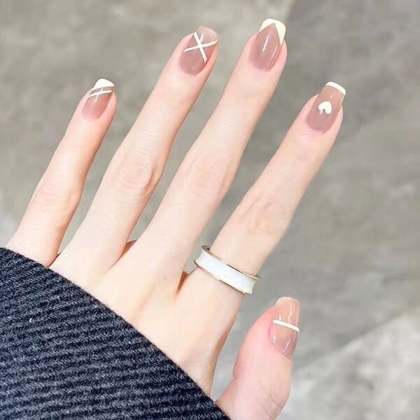 おまけあり 1337 ネイルチップ 現品 ネイルアート ネイルパーツ 量産型 ジェルネイル 入学式 結婚式 デート