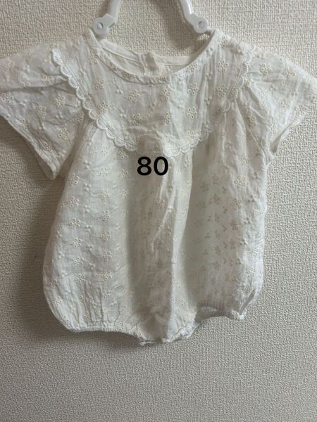 韓国 子供服 女の子 ノーブランド thelala Tシャツ小花 ロンパース 80 ベビー キッズ
