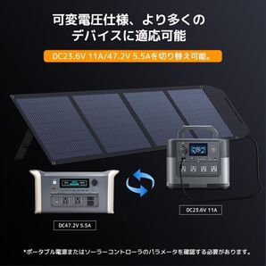 リョクエン(LVYUAN) ソーラーパネル 200W ポータブル電源用 折りたたみ 折り畳み 太陽光パネル CSUL-200W