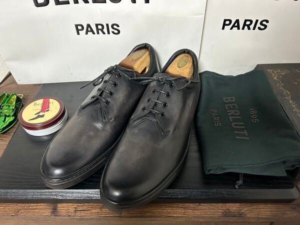 美品 BERLUTI ニューチベタ パティーヌ レザー スニーカー サイズ10 28cm相当