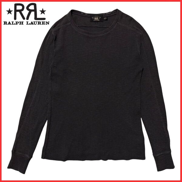 RRL Ralph Lauren ダブルアールエル ラルフローレン ビンテージ サーマル ワッフル 長袖 カットソー ロンT XS