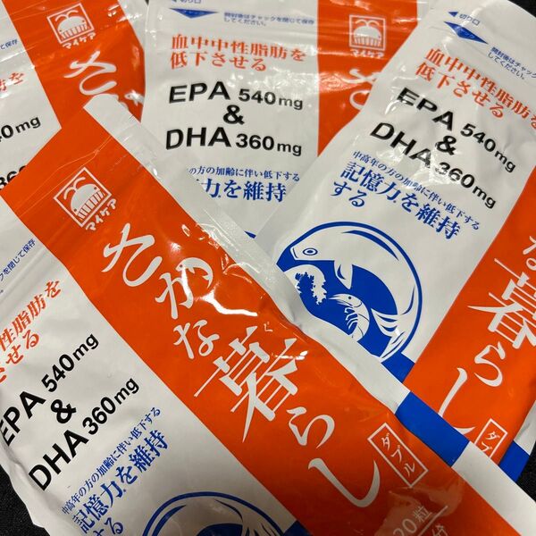 EPA DHA マイケア さかな暮らしダブル 4袋 120粒(30日分) さかな暮らし