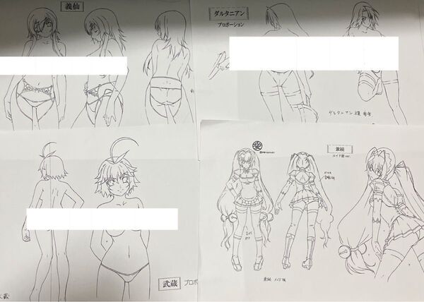 サムライブライド SAMURAI GIRLS 百花繚乱 ラフ画 動画 原画 セル画 千姫 柳生十兵衛 又兵衛 直江兼続 柳生義仙