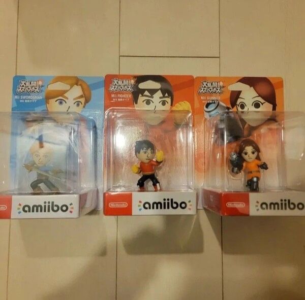 amiibo miiファイター 格闘タイプ 剣術タイプ 射撃タイプ スマブラ
