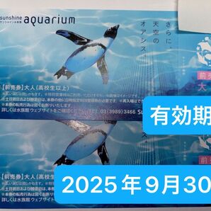 サンシャイン水族館 チケット2枚