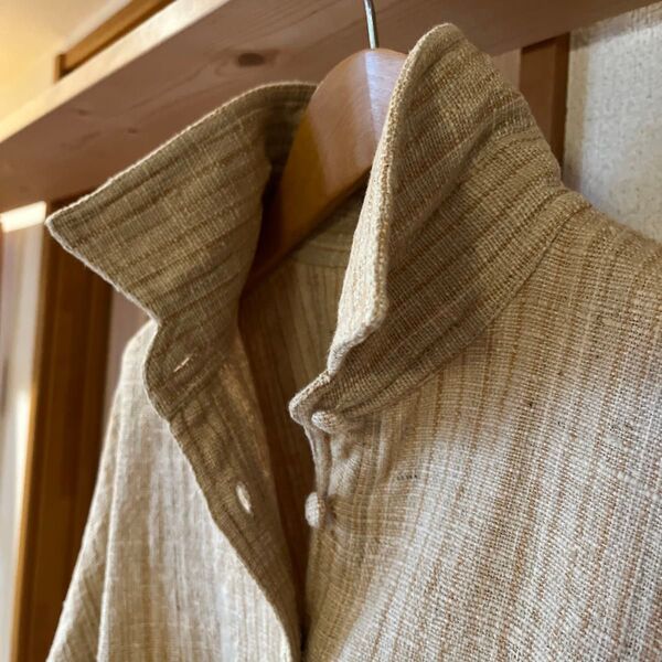 美品 うさとの服 綿 シャツブラウス 草木染め usaato ウサト
