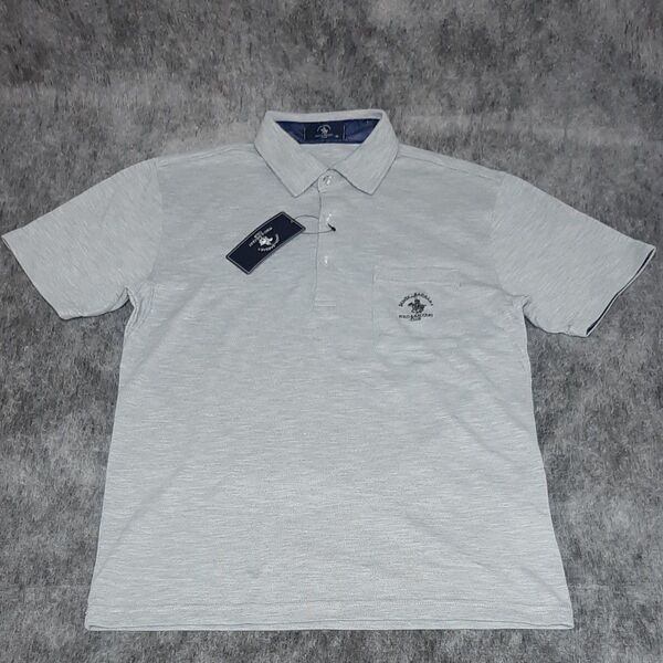 Santa Barbara Polo & Racquet Club 半袖ポロシャツ M グレー