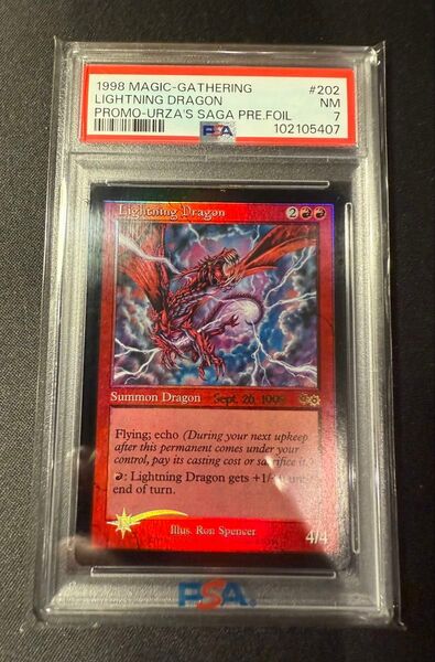 PSA7 MTG LIGHTNING DRAGON 稲妻のドラゴン FOIL プロモ