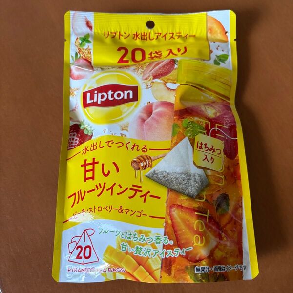 Lipton リプトン 水出しアイスティー 甘いフルーツインティー コストコ 20袋入り1個