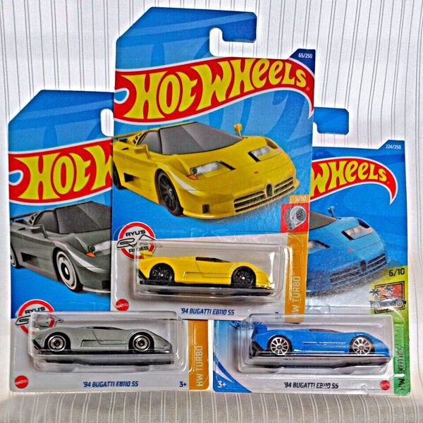 HotWheels ホットウィール '94 BUGATTI EB110 SS 3台セット ミニカー