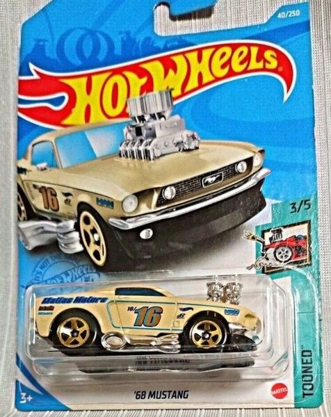 HotWheels '68 MUSTANG ミニカー 未開封品 TOONED 3/5ミニカー
