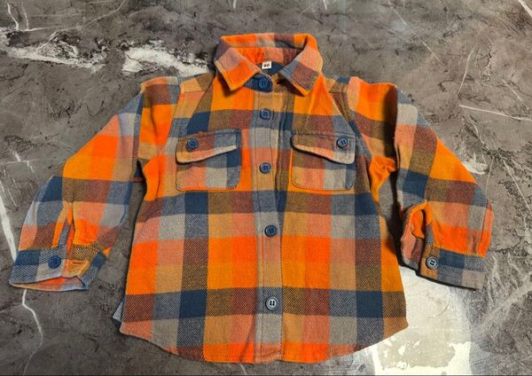 長袖 シャツ チェック柄 90cm 西松屋 キッズ服
