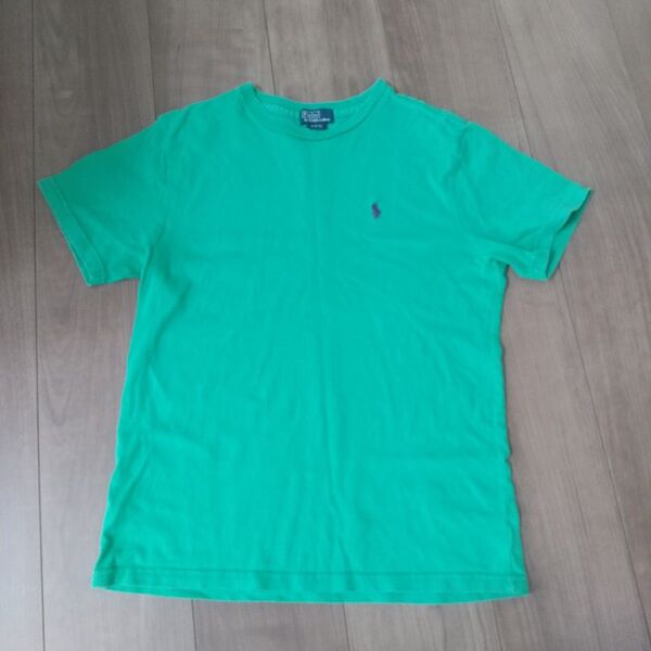 難あり ラルフローレンPolo by Ralph Lauren 黄緑 グリーン Tシャツ 150