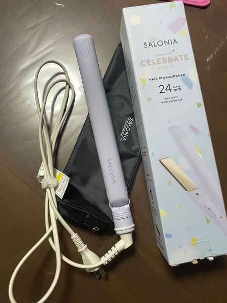 SALONIA ストレート ヘアアイロン 24mm SL-004CP 美品