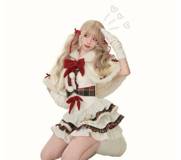 サンタ クリスマス コスプレ衣装 マリームーン メイド ポリス 量産 地雷