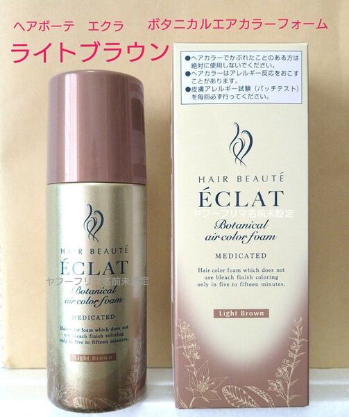エクラ ヘアボーテ ボタニカルエアカラーフォーム EX ライトブラウン 80g フューチャーラボ 白髪用