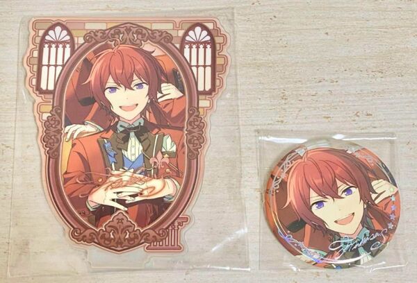 あんさんぶるスターズ!! 中国 5周年 アクスタ&缶バッジ 朱桜司