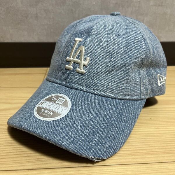 ニューエラ NEW ERA LAドジャース ブルーデニム ホワイトロゴ