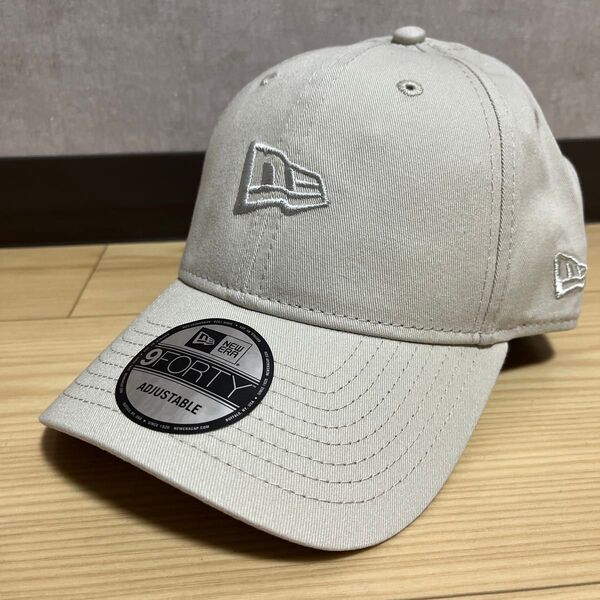 訳あり品 ニューエラ NEW ERA キャップ ロゴマーク ベージュ