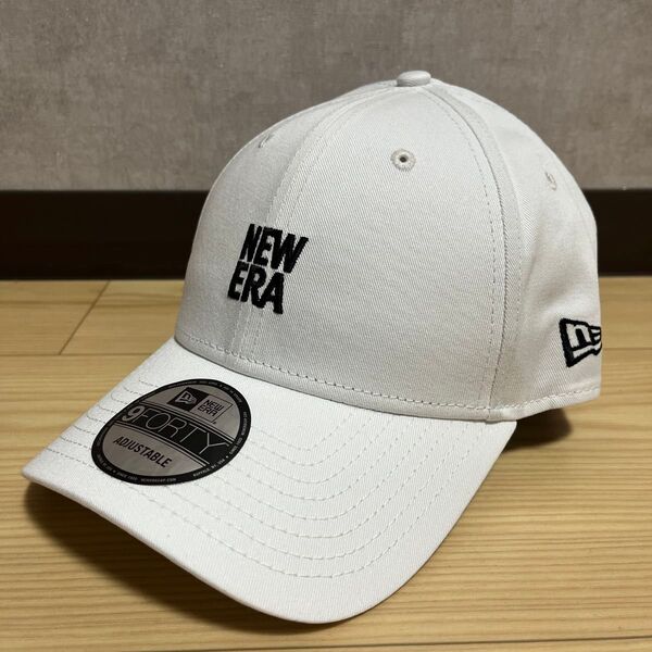 ニューエラ NEW ERA ロゴキャップ ホワイト ブラックロゴ