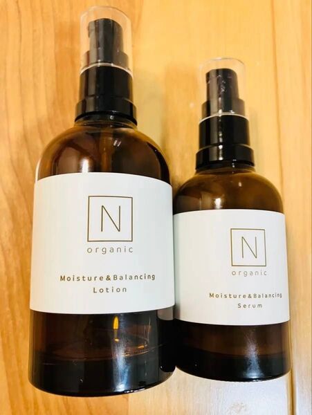 Nオーガニック 空き瓶セット モイスチュア バランシング ローション セラム