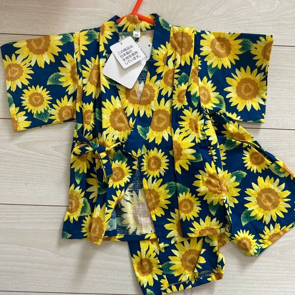 ★新品、タグ付き 甚平 90 女の子