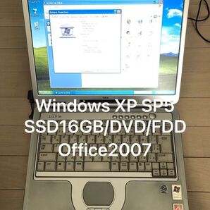 Windows XP SP5改 750MB SSD16GB Office2007 LL7006D