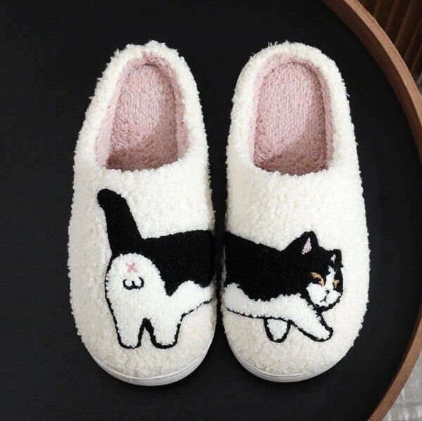 再入荷 猫柄 ルームシューズ ルームスリッパ 大人気