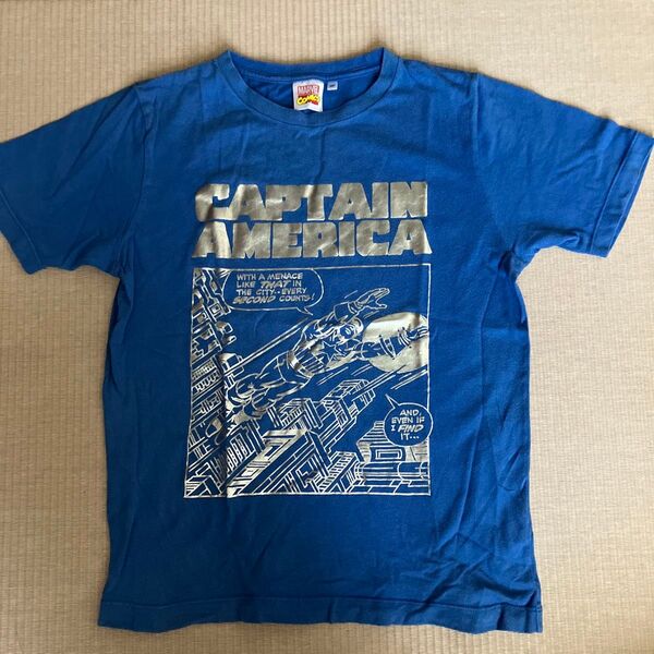 GU MARVEL COMICS キャプテンアメリカ Tシャツ 150