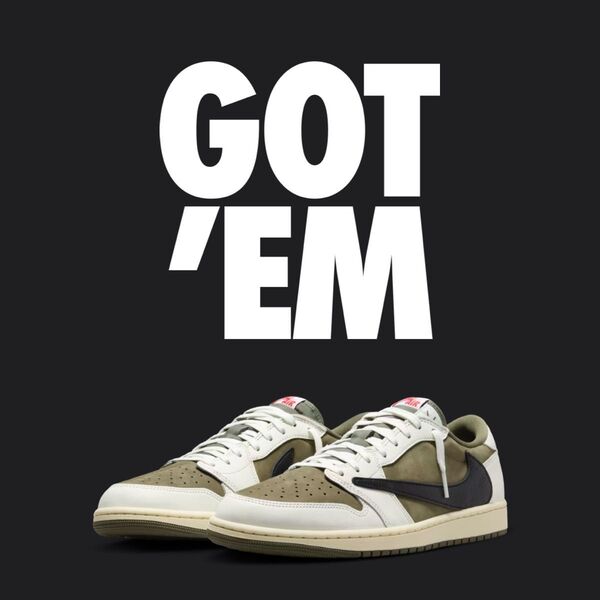 Travis Scott × Nike Air Jordan 1 Low OG SP "Reverse Olive"