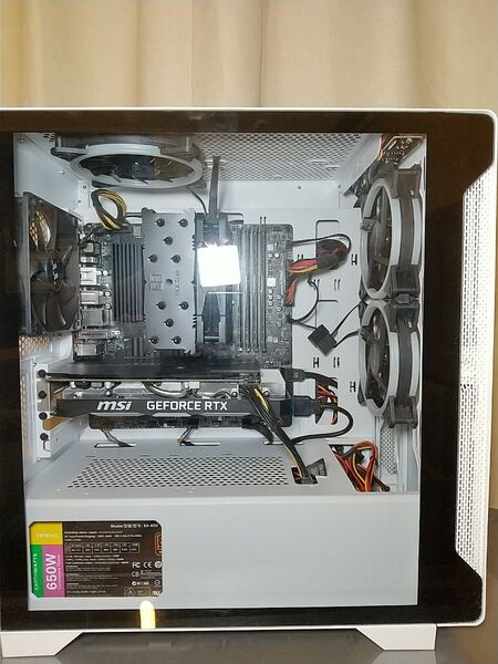 中古 自作PC Ryzen7-5700X メモリ32GB RTX2060-12GB M.2NVMe500GB 自作ゲーミングPC