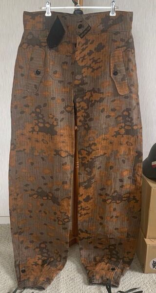 希少 SMW製 WW2 ドイツ軍 SS 武装親衛隊 オーク迷彩 戦車兵 パンツ 新品