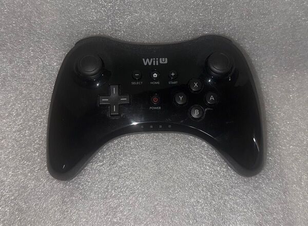 WiiU PRO コントローラー 黒 ブラック 動作確認済 Proコントローラー