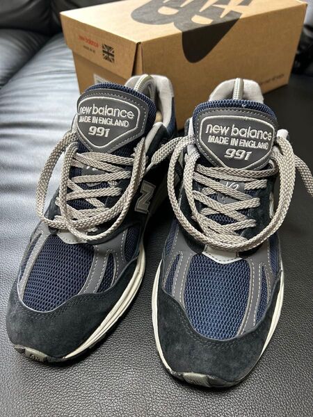 New Balance 991V2 ネイビー 26cm UK製 美品 箱・タグ付