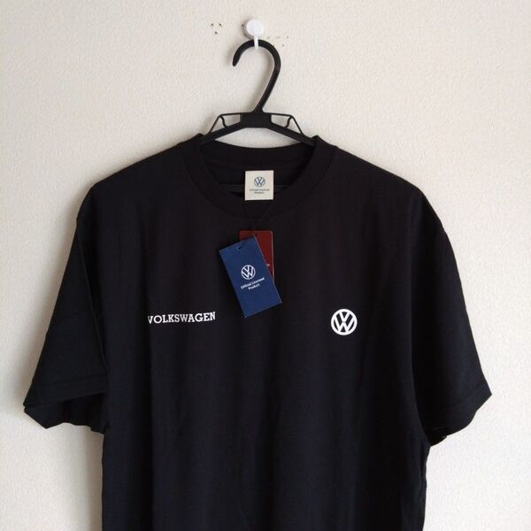 新品 タグ付き VOLKS WAGEN ブラック Tシャツ men's L 半袖 90s