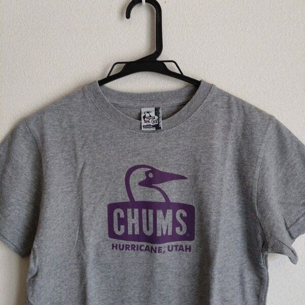 CHUMS HURRICANE UTAH Tシャツ BIGブービー BOXロゴ men's XS unisex