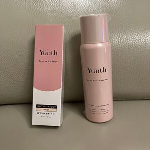 Yunth 洗顔フォーム、トーンアップUV ベージュ SPF50+