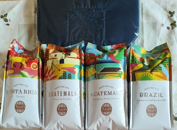 タリーズ コーヒー豆 福袋 HAPPY BAG 2025 ポーチ 粉 豆 タリーズコーヒー