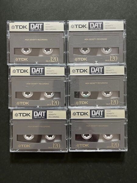 DATテープ TDK 120分 6本 DA-R120 録音用デジタル