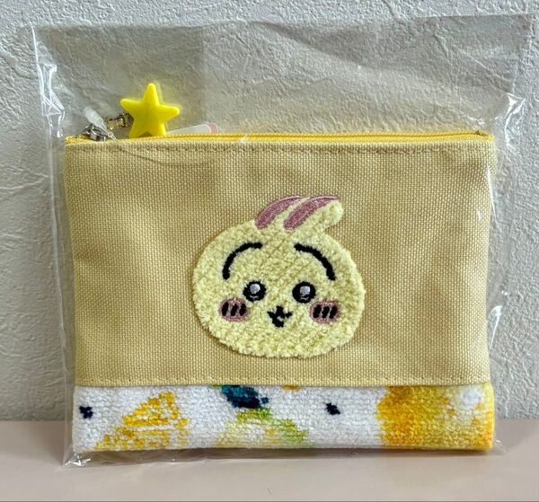 ちいかわ ラブラリーバイフェイラー 刺繍ポーチ レモンドット うさぎ