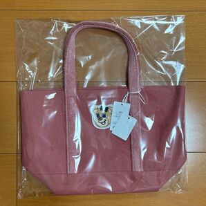 【新品タグ付き】オールドテディ ワッペントートバッグ ピンク 小