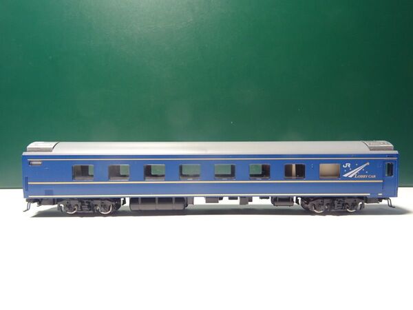 TOMIX オハ25 500 銀色クーラー 東日本車 (24系 北斗星) 黒染め車輪 新集電台車BMTN対応床下