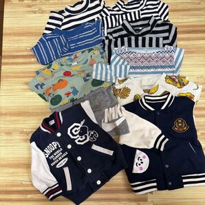 スヌーピーキッズブルゾン キッズセーター キッズTシャツ ナイキキッズハーフパンツ サイズ80から100くらいまで色々おまとめ