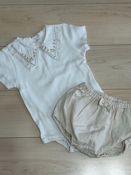 cottoli futafuta ロンパース ブルマセット
