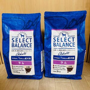 セレクトバランス アダルト ラム 小粒 1才以上 成犬用 3kg2個